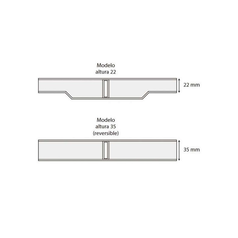 Rejilla transversal blanco para curvas reversible 195mm Astralpool. 00220