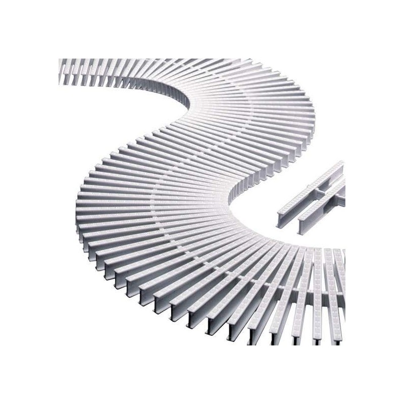 Rejilla transversal blanco para curvas reversible 335mm Astralpool. 00223