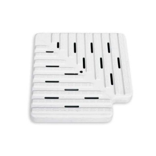 REJILLA PISCINA ANGULO 90o REVERSIBLE 35X245. HD106245R/90