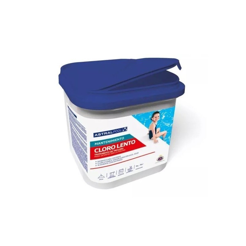 CLORO LENTO EN POLVO 5 kg. ASTRAPOOL. 11401