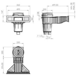 SKIMMER NORM PARA PISCINAS PREFABRICADAS SIN INSERTOS. 56299