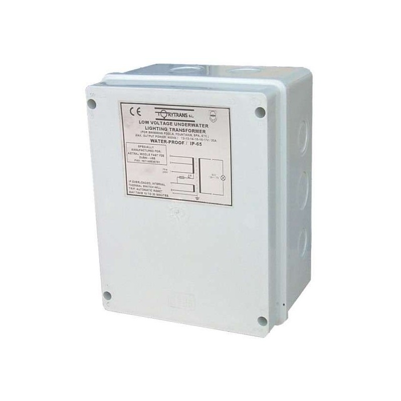 Transformador de seguridad 24-29V 800VA. 35386