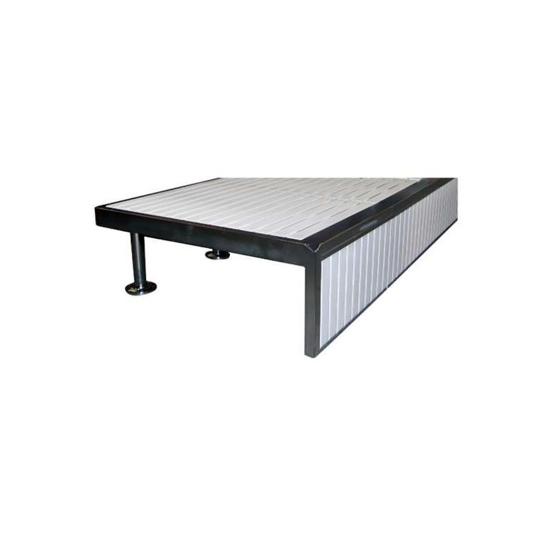 PLATAFORMA PARA PODIUMS INOX AISI-304, EXTREMO IZQUIERDO. 34216