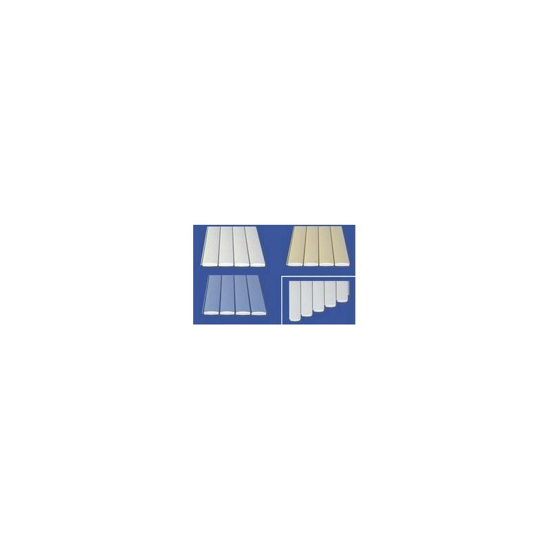 LAMA ESCALERA TRAPEZOIDAL CORTE EN ESCUADRA BASE 3 m AZUL. 31200