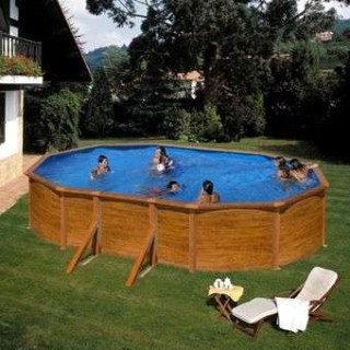 Piscina elevada madera 500x300x120 Gre. KIT500W