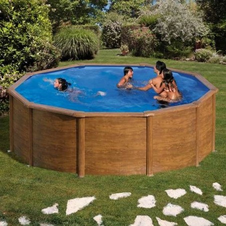 Piscina elevada madera D.460x120 Gre. KIT460W