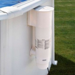 Piscina GRE Bora Bora circular de acero chapa blanca Ø 350 x 120 cm. KITPR353