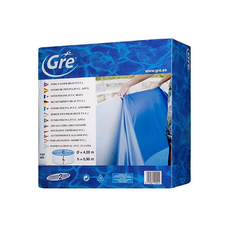 Liner circular Gre azul D.450