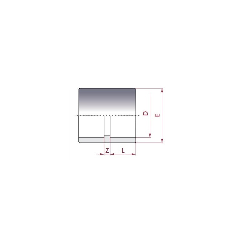 Manguito PVC D.63 Cepex