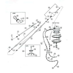 Conector brazo flotante Letro Sweep Hayward. 107053