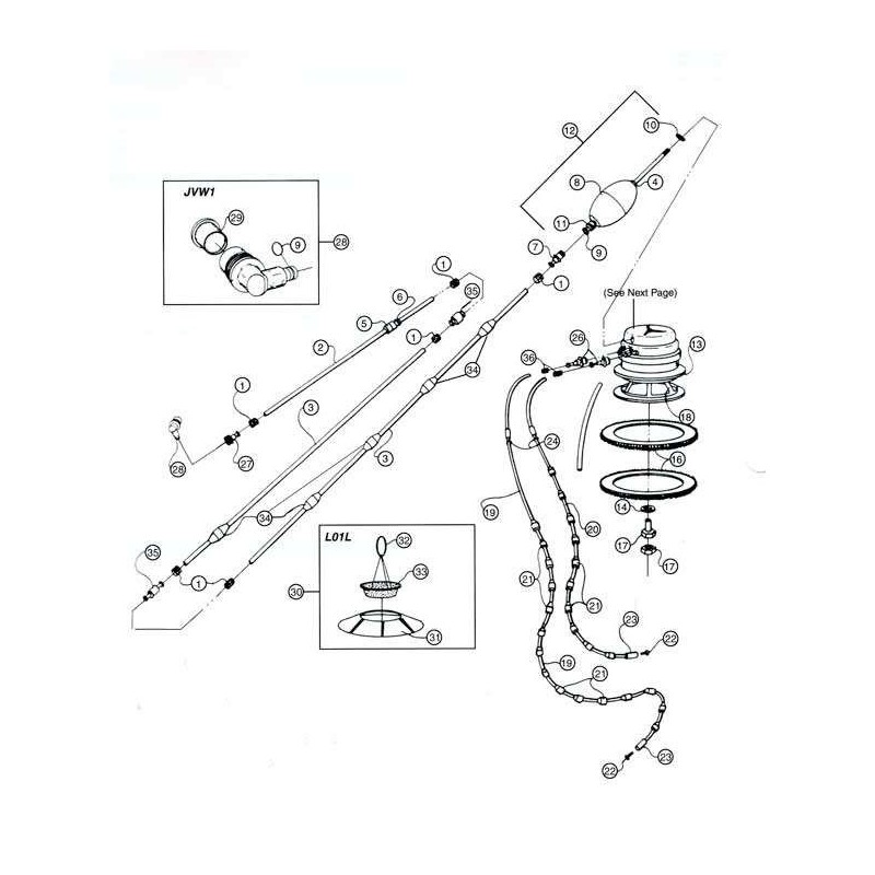 Caja mangueras Letro Sweep I Hayward. 108624