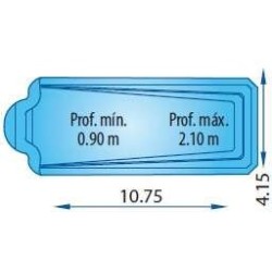 Cobertor solar Piscina S 1070 R - Europa Piscinas. COBSOL1070