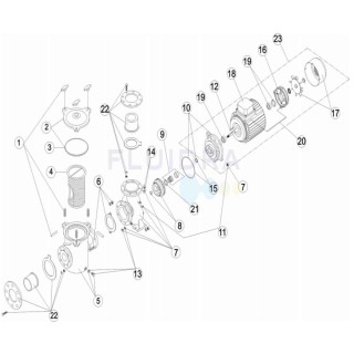 Junta cuerpo bomba 7,5HP a 12,5HP Astralpool. 4405020234