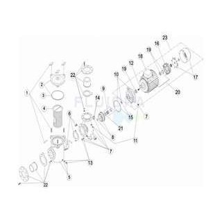 Junta cuerpo bomba 3HP a 5,5HP Astralpool. 4405020233