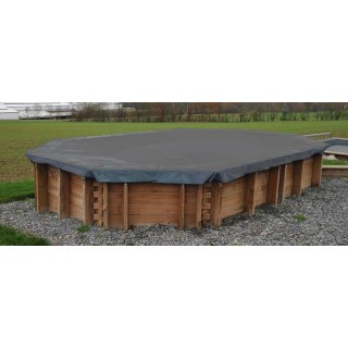 Cubierta invierno piscina madera rectangular 1040 x 440 Gre. 778041