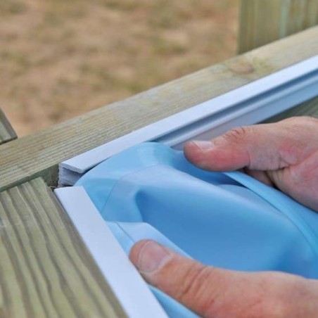 Liner azul piscina madera Braga 800 x 400 x 146 Gre. 785943