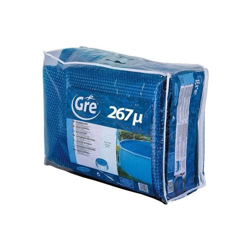 Cubierta isotérmica piscina acero 730 x 370 Gre. 773326