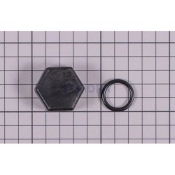 Tapón negro obturador + junta Dual Pure Astralpool. 4408060121