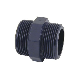 MACHÓN DOBLE ROSCA PVC roscar macho D. 3 4" Cepex. 02113