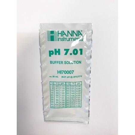 Solución de calibración en sobre Hanna pH 7.01 20ml. HI70007