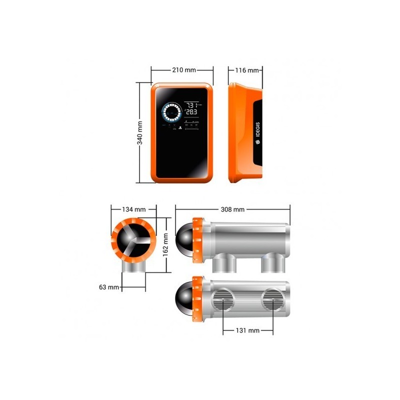 Clorador salino Idegis Tecno 2 DT2-12