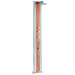 Ducha híbrida piscina DADA Straight. 37 L. Inox/Madera. DS-D463AW