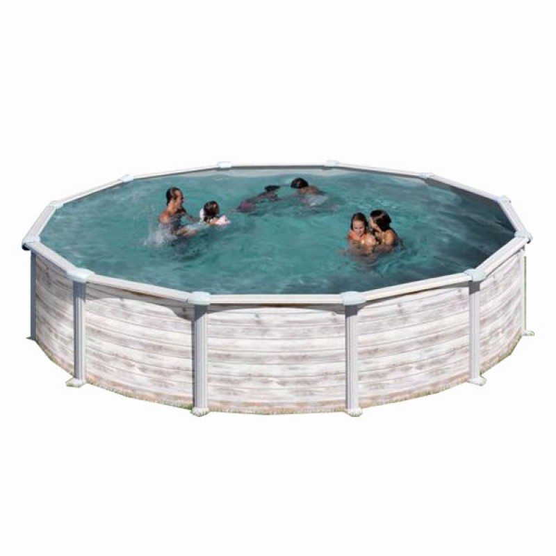 Piscina acero Groenlandia Ø 350 x 132 cm GRE. KITPR358N