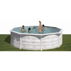 Piscina acero Finlandia Ø 240 x 120 cm GRE. KIT240N