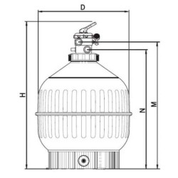 FILTRO CANTABRIC Ø 400 TOP SAL. 1 1 2. 22399