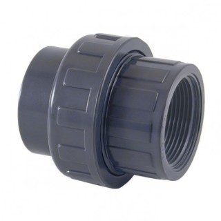 Enlace tres piezas mixto PVC 50 x 1 1/2" Cepex. 02340