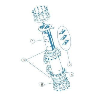 Repuesto electrodo D-250/300 IDEGIS. R-118