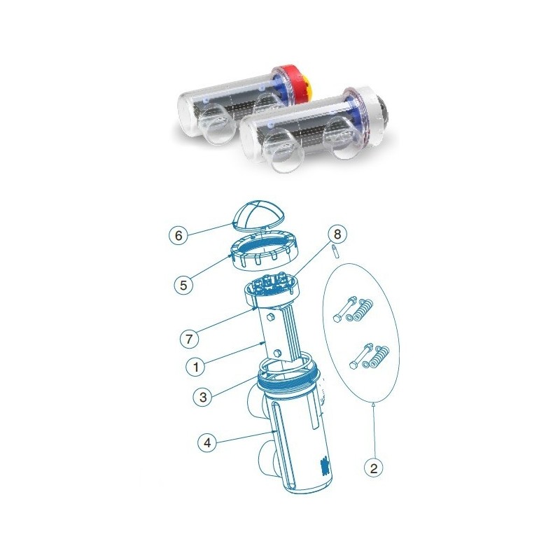Electrodo célula DT12 IDEGIS. R-459