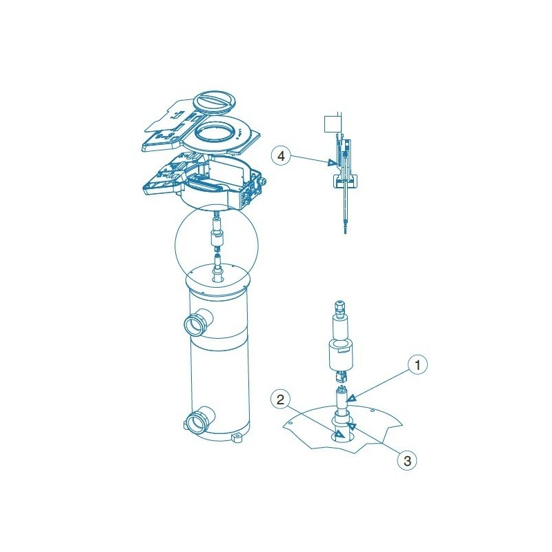 Repuesto lampara VEGA-20 Idegis. UVLP-1-75