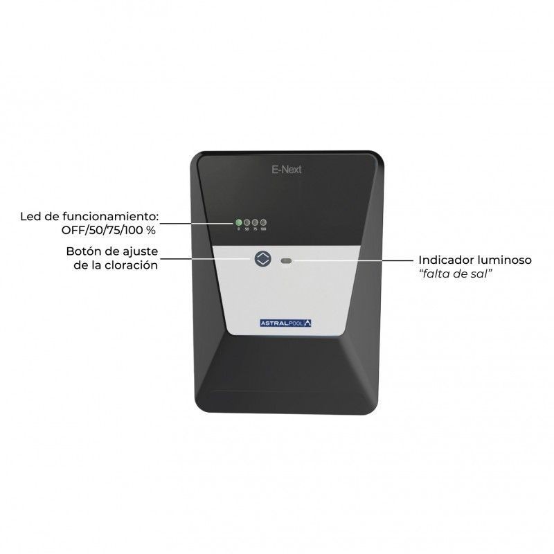 Clorador salino E-Next 30 pH Astralpool. 74947
