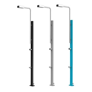 Ducha no solar Rainbow Azul-Inox Astralpool. 74059CL153