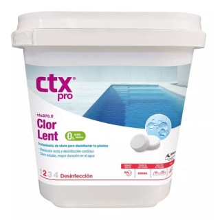 CTX 370.0 ClorLent 5KG. 0% Bórico Cloro lento en pastillas 250gr 75306