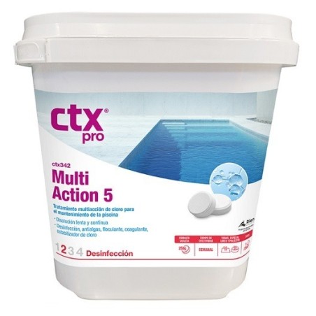 CTX 342 Multiacción 5 Cloro en tabletas 1KG 0% BORICO. 76818