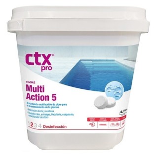 CTX 342 Multiacción 5 Cloro en tabletas 0% Bórico 25KG. 76819