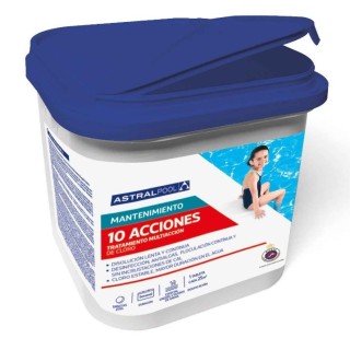 MULTIACCION 10 EN TABLETAS DE 250 GR. 0% BÓRICO 5 Kg. ASTRALPOOL. 75305