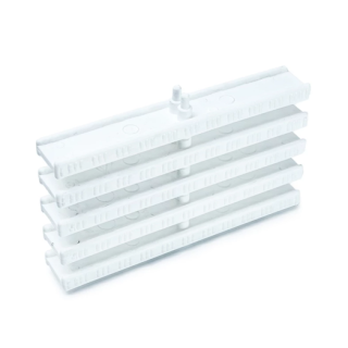 Rejilla piscina blanca curvas reversible 295x35 QP. 500414