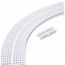 Rejilla piscina blanca para curvas 245x22 Astralpool. 28657