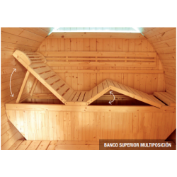 Sauna exterior Gaïa Bella Poolstar 3 plazas. HL-T160E